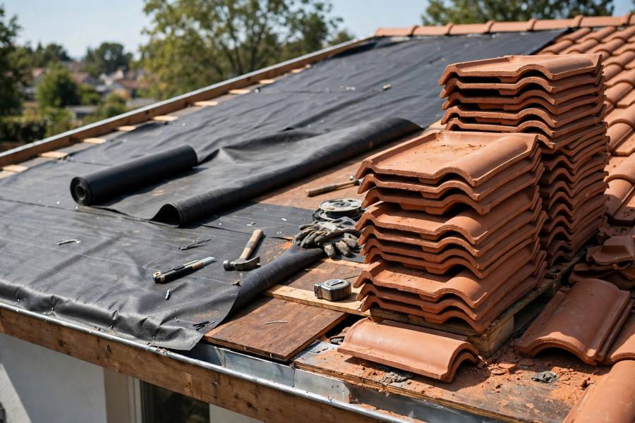 Roofing in Bell Gardens High / Chavez Pocket